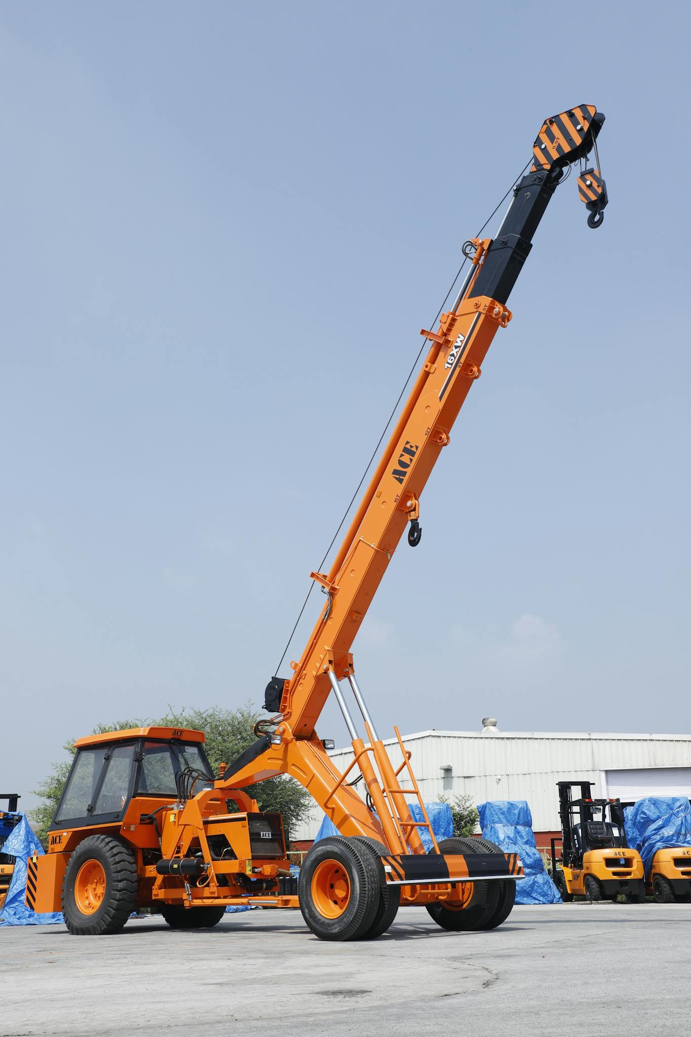 The Essentials of Blogging: Tips and Strategies for Success Elevated View Of Ace Mobile Crane Used